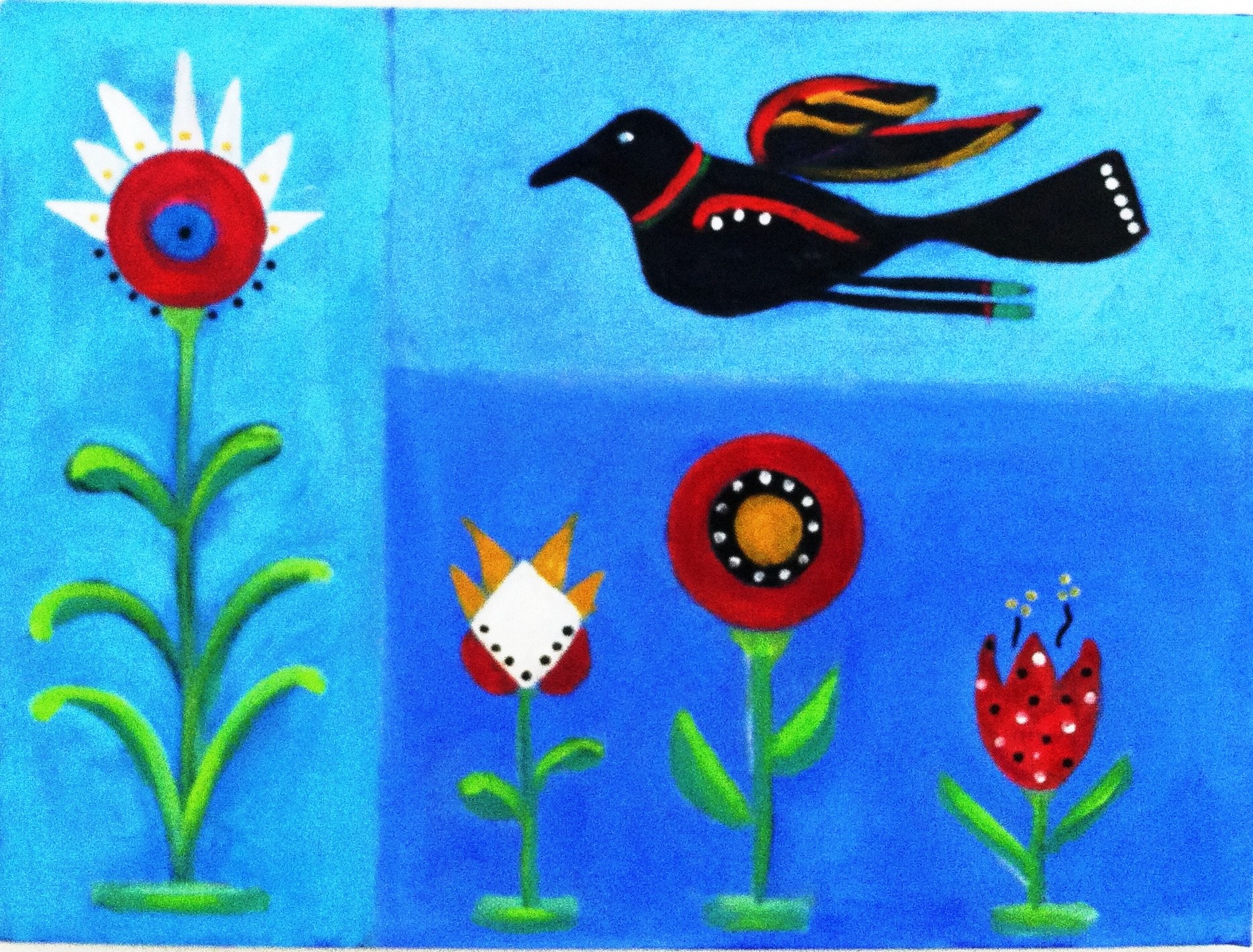 Blackbird loves Polka Dots